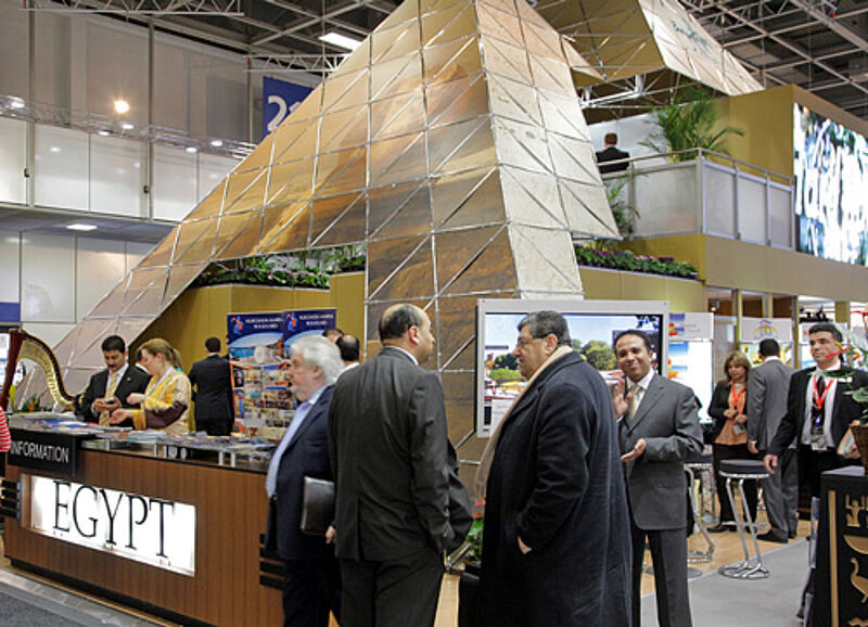 Der Ägypten-Stand auf der diesjährigen ITB. 2012 wird der Nil-Staat Partnerland der Reisemesse