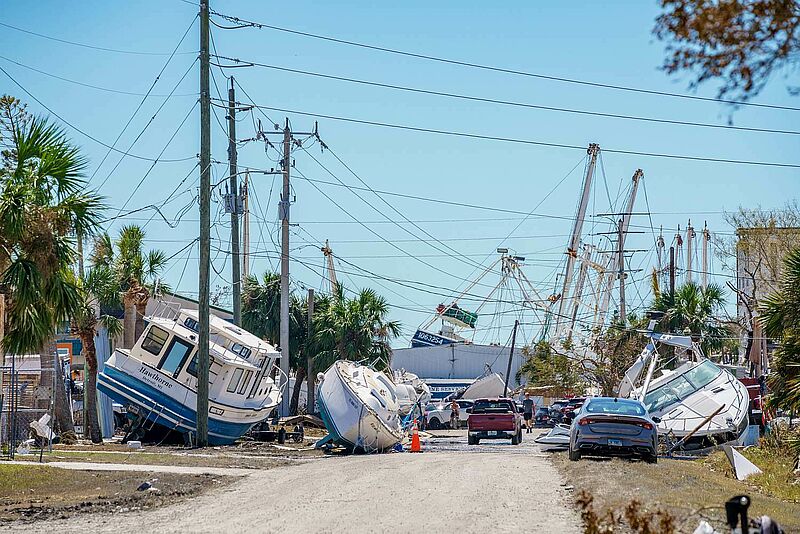 Fort Myers ist nach Hurrikan Ian verwüstet. Foto: felixmizioznikov/istockphoto