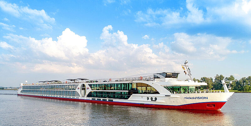 Die Nicko Vision ist bis August auf zwei Routen ab Frankfurt auf dem Rhein unterwegs Die Nicko Vision ist bis August auf zwei Routen ab Frankfurt auf dem Rhein unterwegs