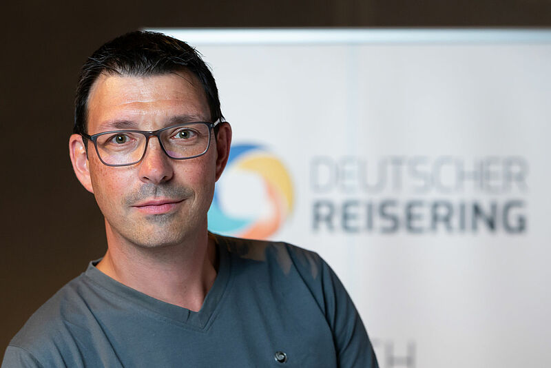 Sprecher der neuen Ideen- und Denkfabrik des Deutschen Reisering: Andreas Lebe vom Reisebüro Fly & Sun Touristik in Berlin
