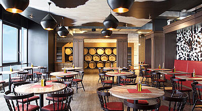 Blick in das Piazza Sky Restaurant im Aja Grömitz