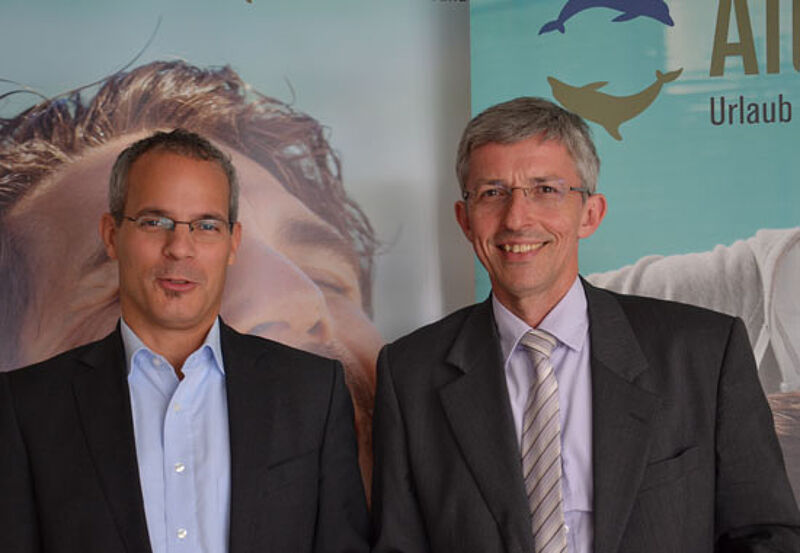 Philip Schmidt (links) und Max-Peter Droll führen Aldiana gemeinsam