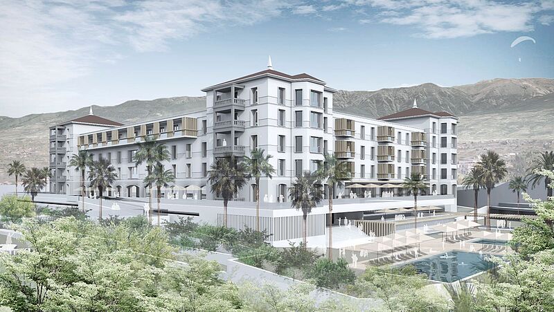 Das Gran Hotel Taoro wird 2025 hoch über Puerto de la Cruz eröffnen
