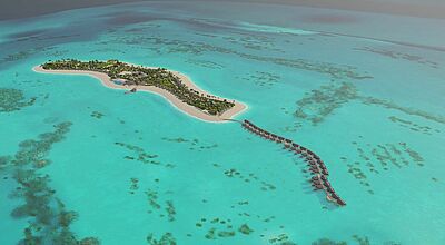 Das Joy Island Resort eröffnet am 1. September im North Male Atoll