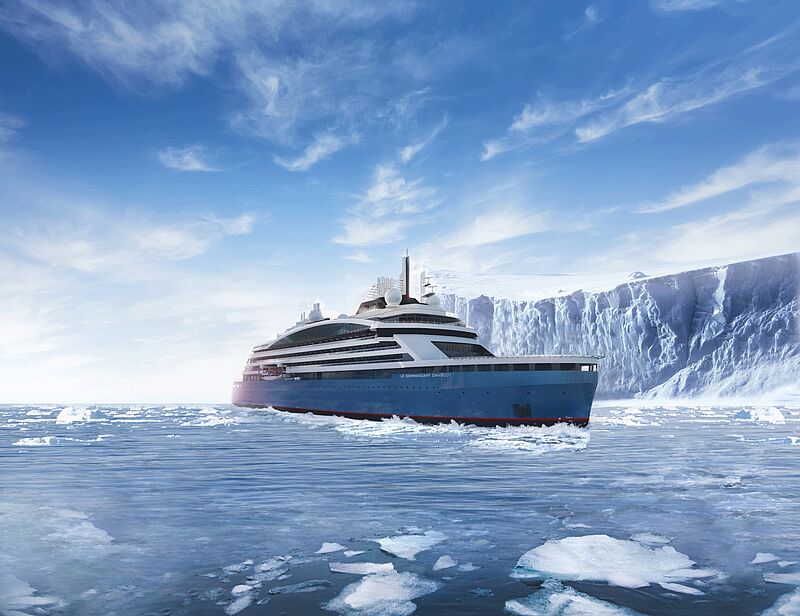Ab sofort sind bei Ponant Polarkreuzfahrten mit dem 2021 in Dienst gehenden Eisbrecher Le Commandant-Charcot möglich
