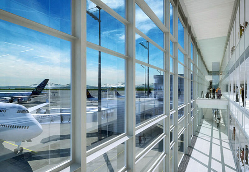 Mehr Komfort beim Warten und mehr Gebäudepositionen: Das neue Terminal wird von Lufthansa und den Star-Alliance-Partnern genutzt.