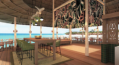Eines der Restaurants im Riu Jambo auf der afrikanischen Insel Sansibar. Foto: Riu Eines der Restaurants im Riu Jambo auf der afrikanischen Insel Sansibar. Foto: Riu