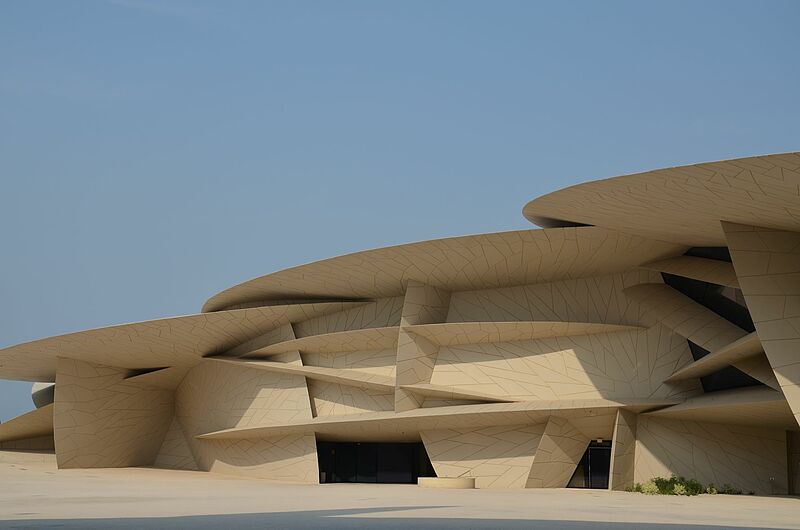 In Katar gibt es viel zu entdecken, hier das von Jean Nouvel gestaltete Nationalmuseum