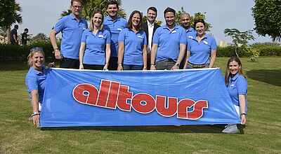 Alltours-Außendienst mit Vertriebschef Georg Welbers: Die meisten Reisebüros dürften das neue Provisionsmodell positiv bewerten