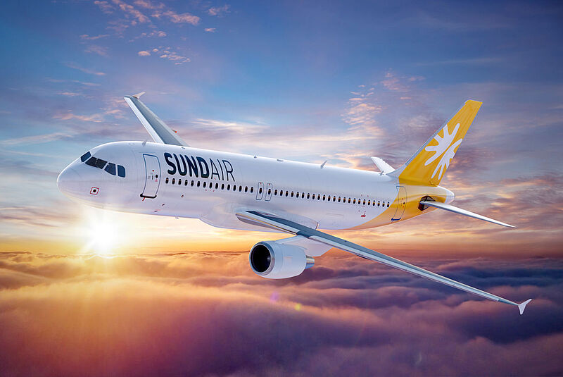 So werden die Sundair-Flieger im neuen Look aussehen