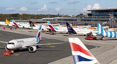 Flughafen Hamburg: Auch der Hansestadt-Airport erfreut sich stark gestiegener Nachfrage