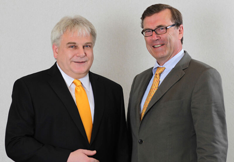 Sie führen die LCC-Kette: Klaus Henschel (Business Travel) und Hasso von Düring (rechts, Touristik)