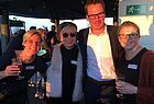 Im Licht der Abendsonne (von links): Ute Pont (Ihr Reisebüro, Ochtrup), Christine Medenbach-Reichert (Reisebüro Elz), Lars Helmreich (TTS) und Gaby Möhlenkamp (Reisestudio Lingen)
