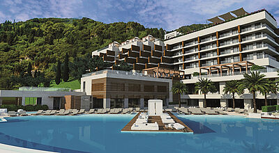 Das Angsana Corfu will im Mai die ersten Gäste empfangen.