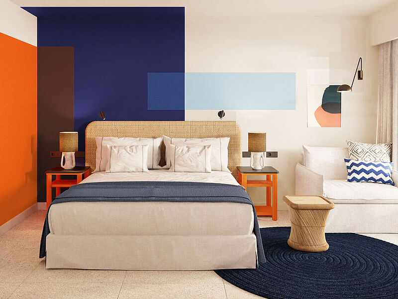 Zimmer im Room Mate Olivia, dem ersten Strandhotel der Spanier. Foto: Room Mate