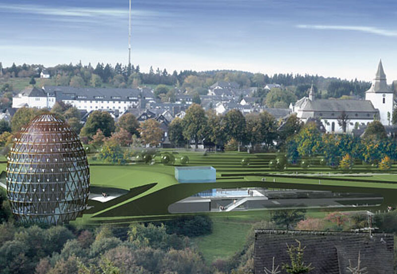 Außen Ei, innen Hotel: das Superior Vital Resort Oversum