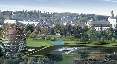 Außen Ei, innen Hotel: das Superior Vital Resort Oversum