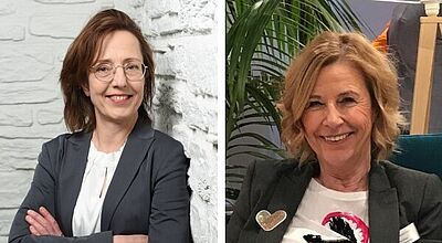 Am 1. Mai wechselt Christina Göhrl (links) als Vertriebsleiterin von Öger Tours zu Bentour, Rita Simon verstärkt das Vertriebsteam als freie Mitarbeiterin. Fotos: Bentour Reisen