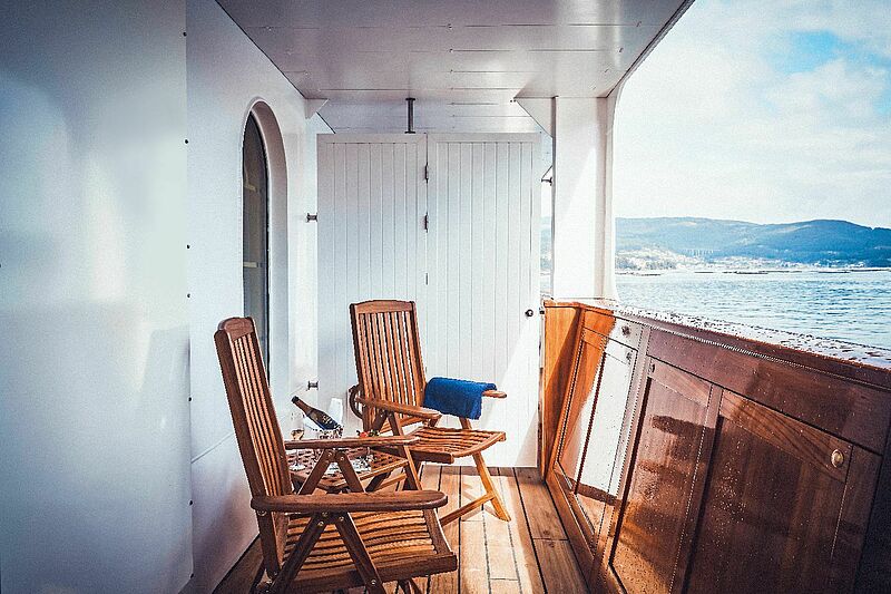 Novum an Bord des Neubaus: Junior-Suiten mit Balkon. Foto: Sea Cloud Cruises
