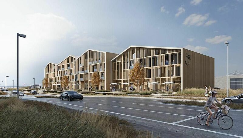 Das Heimathafen Hotel auf der dänischen Insel Römo wird 100 Zimmer und 55 Apartments bieten