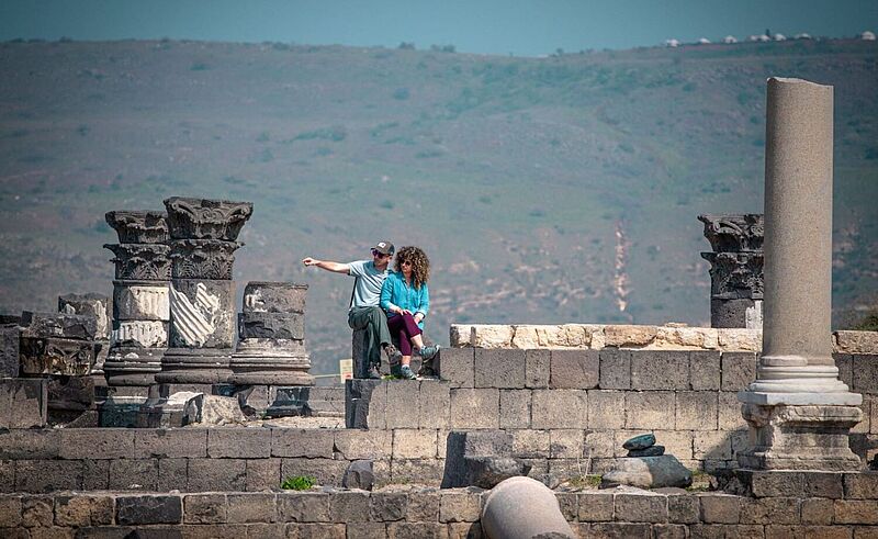 Besucher können die Überreste der mehr als 2.000 Jahre alten Stadt Sussita bestaunen
