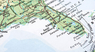 Landkarte von Florida