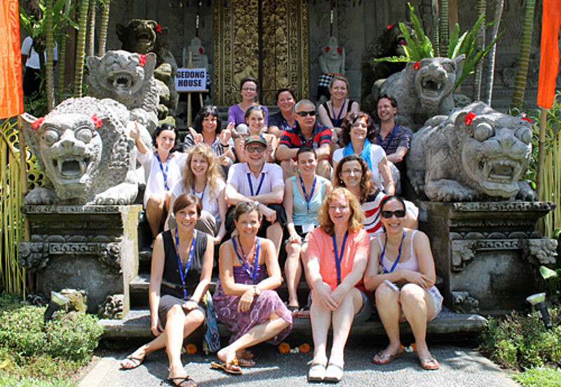 Spaß auf dem Far East Live Seminar: Teilnehmer in Ubud auf der indonesischen Insel Bali