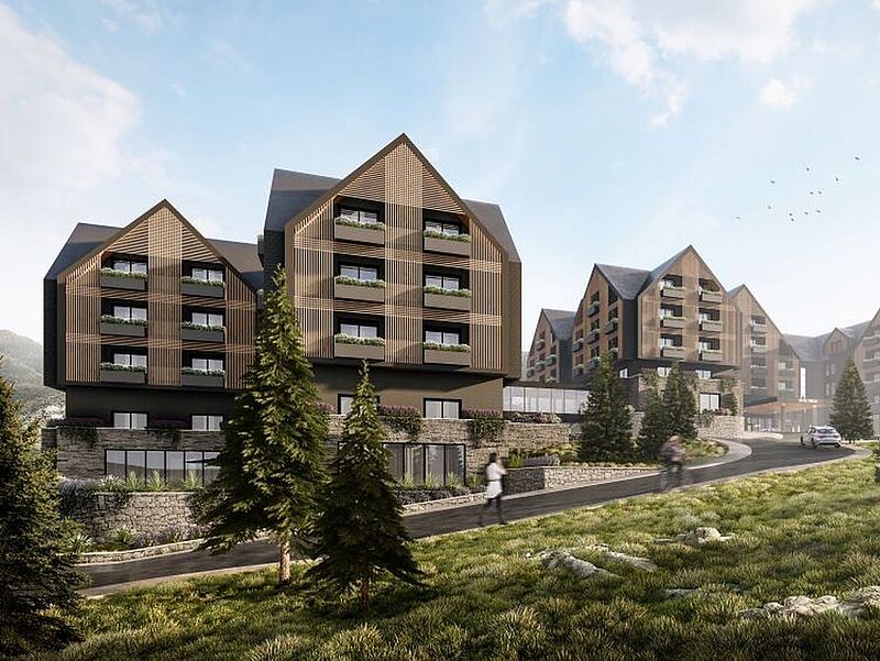 Das Pullman Kolasin Breza soll Ende des Jahres in den Bergen Montenegros eröffnen. Modell: Accor