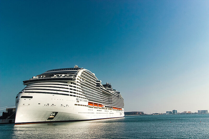Während der WM in Katar ergänzt die neue MSC World Europa die Hotelkontingente in Doha. Foto: fx