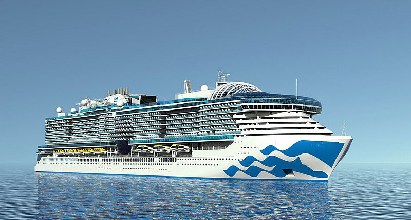 Die neue Sun Princess wird Platz für 4.300 Gäste bieten. Modell: Princess Cruises