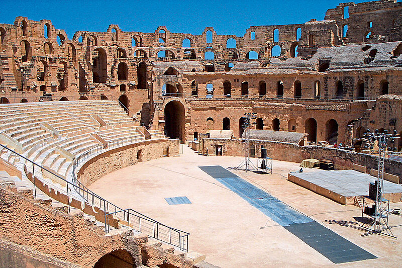 Schon seit 1979 ist das ‧Amphitheater von El Djem Unesco-Weltkulturerbe. Foto: HotHibiscus/istockphoto