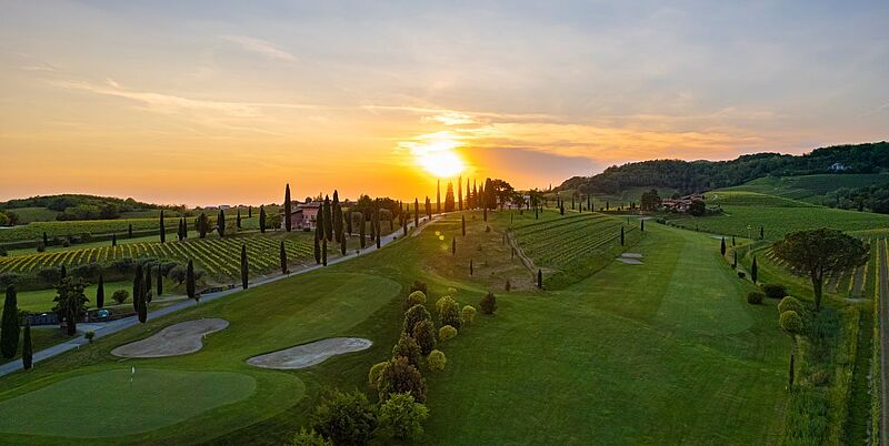 Gespielt wird auch auf dem Platz des Golf & Country Clubs Castello di Spessa