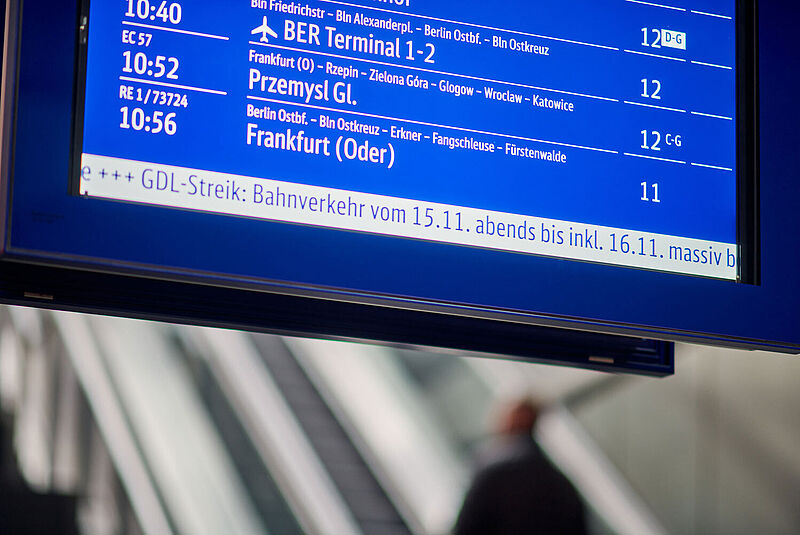 Nichts geht mehr: Ab Mittwoch wird der Bahnverkehr wieder lahmgelegt. Foto: Deutsche Bahn