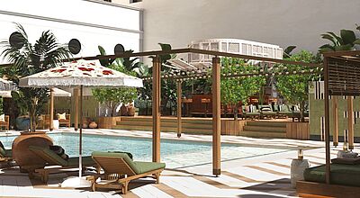 Im neuen Only You Sevilla wird es auch einen Pool geben. Foto: Palladium