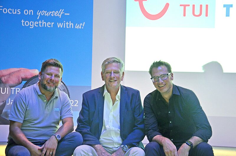 Die drei TUI-Travel-Star-Geschäftsführer (von links): Klaus Wilmsmeier, Oliver Grimsehl und Lars Helmreich