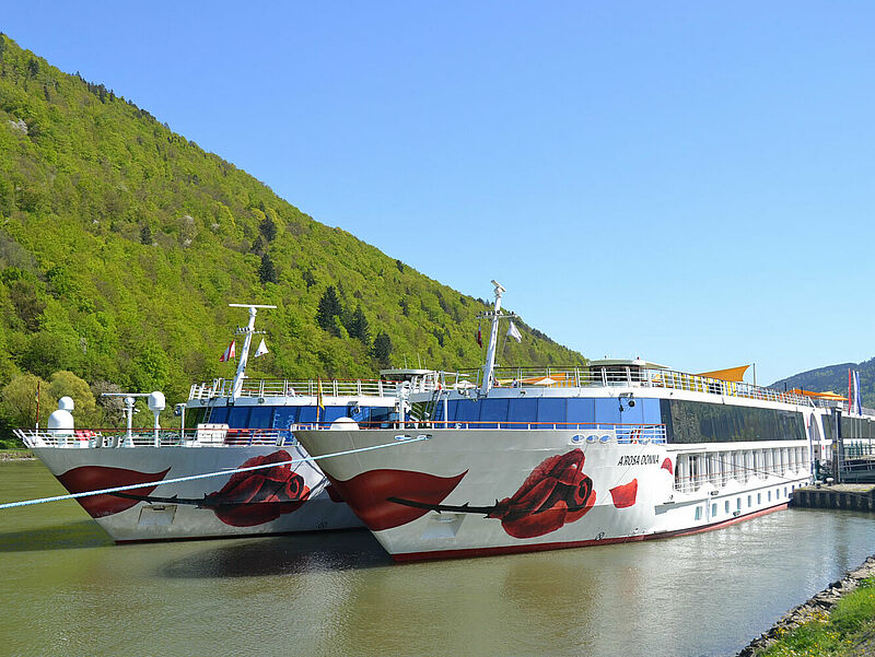 Flussreisen mit Arosa – hier der Einschiffungshafen Engelhartszell an der Donau – sind für 2024 bereits gut gebucht. Foto: ck