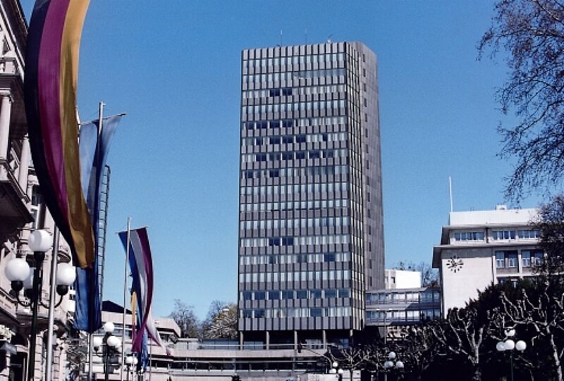 Die Zentrale der R&V in Wiesbaden