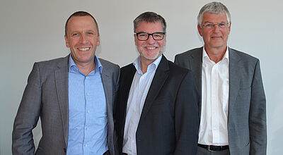 Derzeit ein Trio: die Führungs-Crew des AER mit Rainer Hageloch, Pedro Turbany und Hartmut Höhn