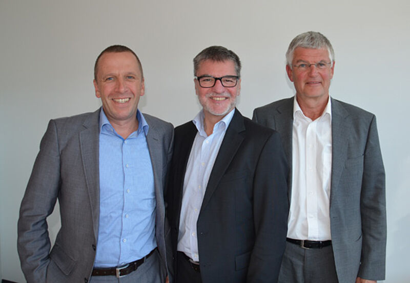 Derzeit ein Trio: die Führungs-Crew des AER mit Rainer Hageloch, Pedro Turbany und Hartmut Höhn