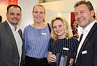 Enrico Ufer (LCC Reisebüro Reuter) mit Alicia Kern, Daniela Leegen und Jens Hulvershorn von Gebeco