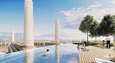 Träumen mit Themse-Blick: das Artotel London Battersea Power Station