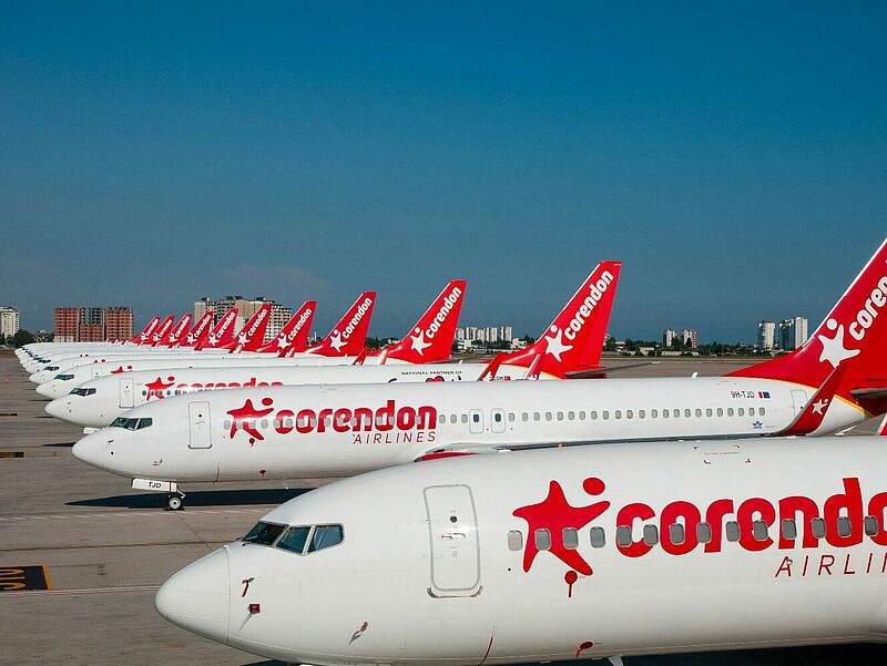 An Deutschlands Flughäfen plant Corendon Airlines mit fünf Millionen Flugsitzen. Foto: Corendon