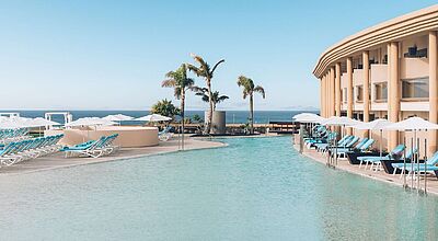 Spitzenreiter: Auf das Iberostar Selection Fuerteventura Palace entfielen in KW 44 die meisten Buchungsanfragen. Foto: Iberostar Spitzenreiter: Auf das Iberostar Selection Fuerteventura Palace entfielen in KW 44 die meisten Buchungsanfragen. Foto: Iberostar