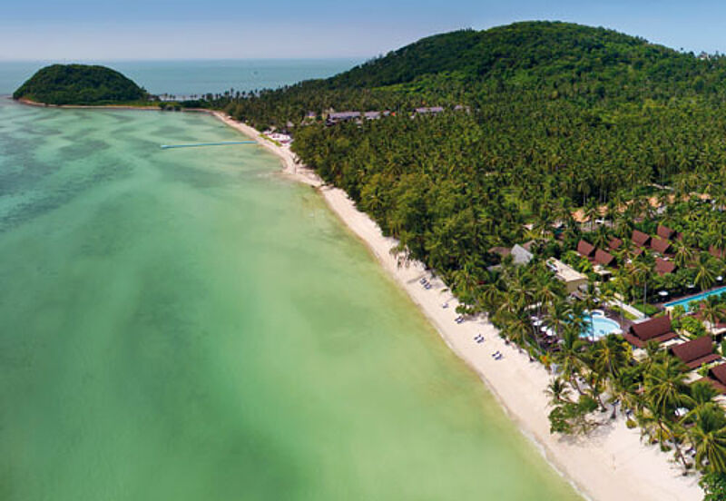 Direkt am Wasser gelegen: das Mövenpick Resort Laem Yai Beach Samui Direkt am Wasser gelegen: das Mövenpick Resort Laem Yai Beach Samui