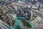 Blick aus dem Burj Khalifa auf die neue Downtown von Dubai