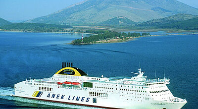 Anek Lines fährt unter anderem von Venedig nach Griechenland und ist über Dertraffic buchbar