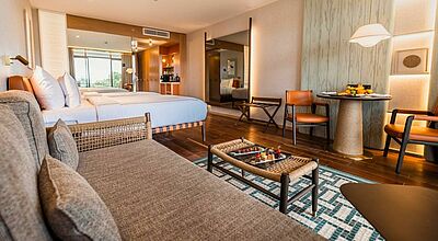 Modern eingerichtet: Superior-Zimmer im Gloria Serenity Resort. Foto: Gloria Hotels & Resorts