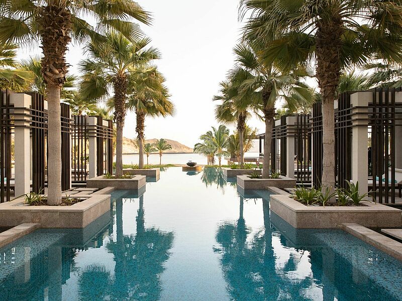 Adults-only-Pool im neuen Jumeirah Muscat Bay. Foto: Jumeirah Group