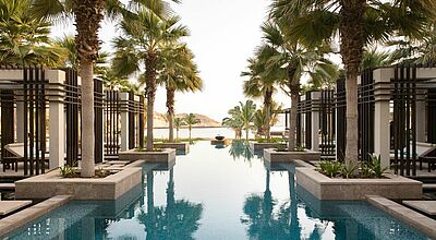 Adults-only-Pool im neuen Jumeirah Muscat Bay. Foto: Jumeirah Group