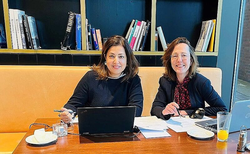 Analysierten von Hamburg aus die Reisebüro-Bewerbungen: (v.l.) Songül Göktas-Rosati (Bentour) und Christina Göhrl (Anex Gruppe)